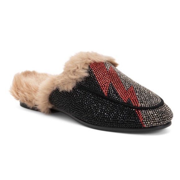 LOLA CRUZ Leather Cozy Flats - Picture 1 of 3